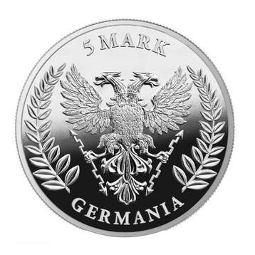 Germania. 5 Mark 2022 1 oz 5 Mark Germania Silver Proof Coin