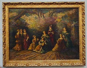 Adolphe Joseph Thomas Monticelli (1824–1886), Kring van - La, Antiquités & Art