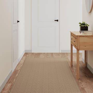vidaXL Tapijtloper 80x400 cm sisal-look zandkleurig, Verzenden