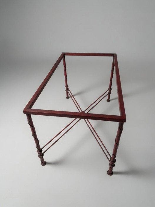 Table - Table en fer forgé de style mid-century modern,, Antiek en Kunst, Curiosa en Brocante