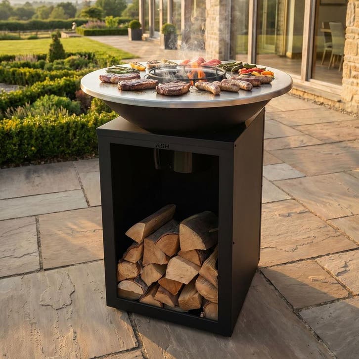 ASH - Solaris - Plancha Barbecue - Zwart, Tuin en Terras, Houtskoolbarbecues, Nieuw, Verzenden