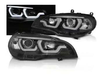 Tubelight LED DRL koplampen Black geschikt voor BMW X5 E70, Verzenden, Nieuw, BMW