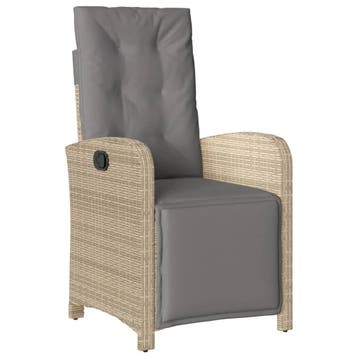 Fauteuil jardin inclinable beige - Retour client -51%, Verzenden