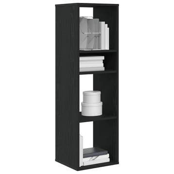 vidaXL Boekenkast 34x31x112 cm bewerkt hout zwart, Verzenden, Nieuw