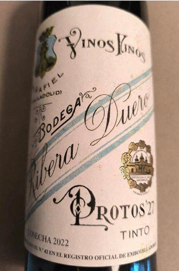 2022 Protos Bodega Ribera Duero, Protos 27 Tinto - Ribera
