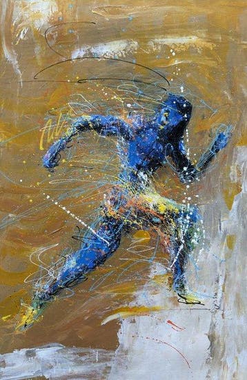 Néo Pablo - Kinetic Blaze – 100% Original Artwork by Neo
