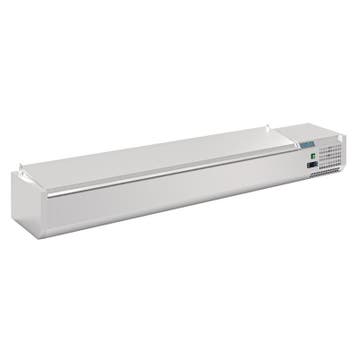 Polar G-serie opzetkoelvitrine met deksel 10x GN 1/4, Verzenden, Nieuw in verpakking, Koelen en Vriezen