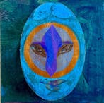 Bruno Ceccobelli (1952) - Il signore degli anelli, Antiek en Kunst, Kunst | Schilderijen | Modern