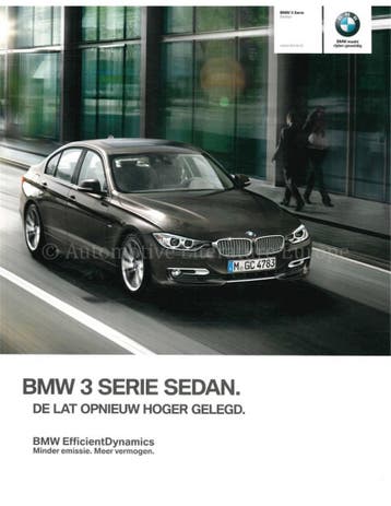 2014 BMW 3 SERIE SEDAN BROCHURE NEDERLANDS, Nieuw
