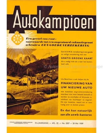 1959 AUTOKAMPIOEN MAGAZINE 22 NEDERLANDS