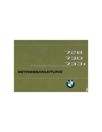 1978 BMW 7 SERIE INSTRUCTIEBOEKJE DUITS, Ophalen of Verzenden