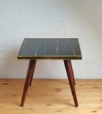 Bijzettafel - Hout, Glas - Plantentafel - bijzettafeltje met