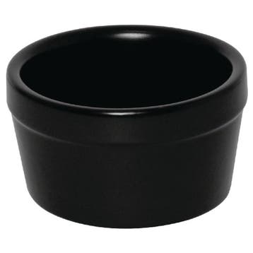 Ramekins | Keramiek | Zwart | 21cl | 6 Stuks | Ø95x45(h)mm, Verzenden, Nieuw in verpakking