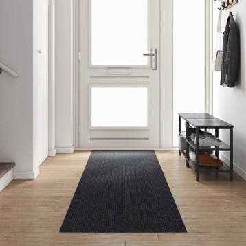 vidaXL Tapijt Loper Antraciet 80 x 400 cm Stof, Verzenden