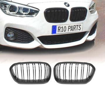 CALANDRES BMW F20 F21 LCI 15-19 DOUBLE LAME NOIR MAT, Verzenden