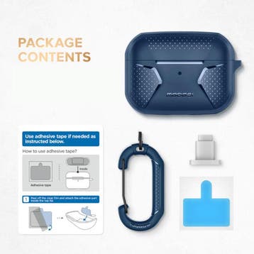 Shockproof Hoesje voor AirPods Pro met Karabijnhaak - AirPod, Verzenden, Nieuw