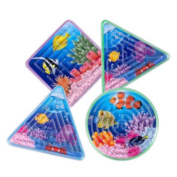 Uitdeelcadeautjes Doolhof Spelletjes 6,5cm 4st, Hobby en Vrije tijd, Verzenden, Nieuw