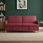 vidaXL Sofa met Opbergruimte Wijnrood 192 x 78 x 87 cm, Huis en Inrichting, Verzenden, Nieuw