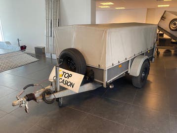 Bak aanhangwagen Hapert remork 250x130 1350KG + 2x huif, Autos : Divers, Remorques