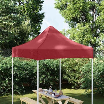 vidaXL Partytentdak 270 g/m² 2x2 m bordeauxrood, Verzenden, Nieuw