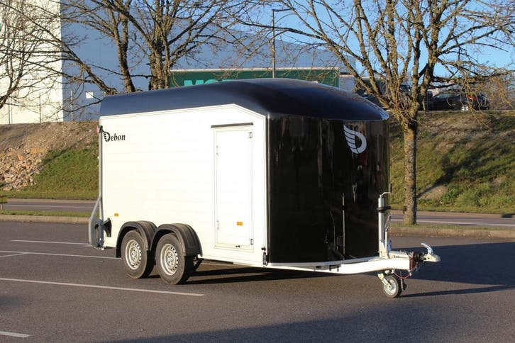 Debon 700 ALU - Gesloten dubbelas aanhangwagen - Remorque, Autos : Divers, Remorques