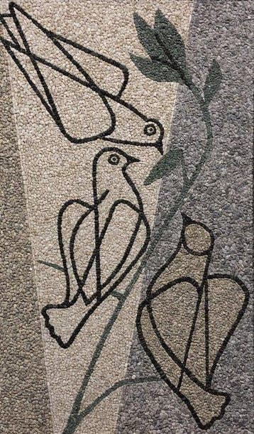 Mozaïek - 1950-1960 - Een aan de Romeinse stijl