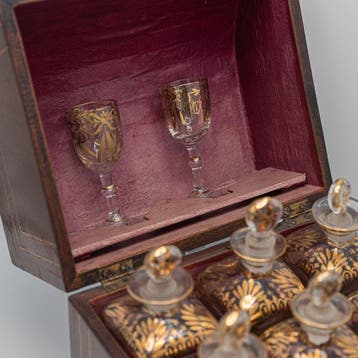 Drankkast - Hout, Glas, Antiek en Kunst