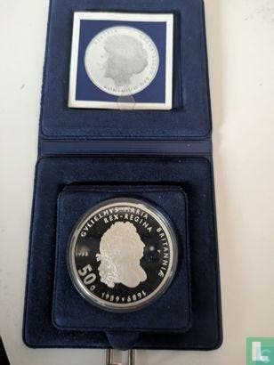 Nederland 50 gulden 1988 (PROOF) 300ste verjaardag van d..., Verzenden, Overige waardes, Losse munt, Goud