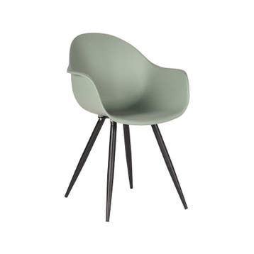 Stoel Luca | Forest | Kunststof | Zwart Metalen Frame | 2, Verzenden, Nieuw in verpakking