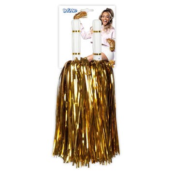 Gouden Pompons Metallic, Verzenden, Nieuw