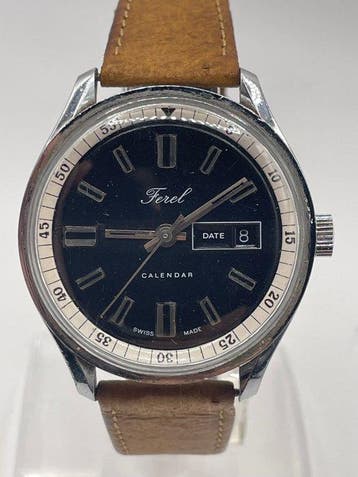 Ferel - calendar day-date - Zonder minimumprijs - Heren -, Handtassen en Accessoires, Horloges | Heren, Nieuw