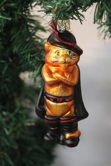 B. Müller: gelaarsde kat sprookjesfiguur - Kerstballen -, Diversen, Nieuw