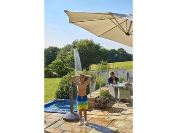 Hozelock Outdoor Shower - Tuindouche - PVC Aluminium - Grijs, Verzenden, Zo goed als nieuw