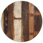 vidaXL Tafelblad rond 15-16 mm 70 cm massief gerecycled hout, Verzenden