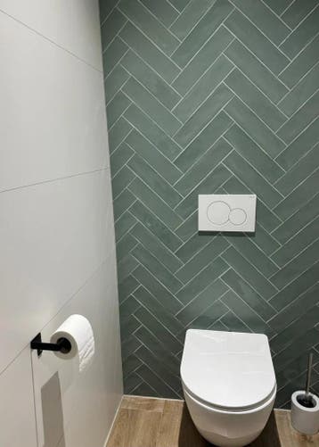 Wandtegel Equipe Cerámica Colonial Groen Glans 7,5x30, Doe-het-zelf en Bouw, Nieuw, 20 tot 40 cm, 10 m² of meer, Wandtegels