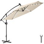 tectake Artemis-parasol, 360° draaibaar, LED-zonne-energie,, Verzenden, Nieuw