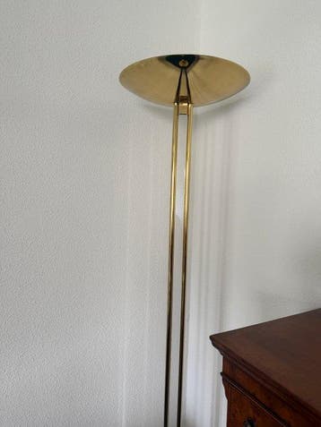 Staande lamp - Messing - Staande halogeen lamp, Antiek en Kunst