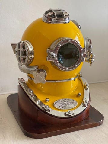 Duikhelm - XXL Nautische Duikhelm Mark V Morse Diving, Antiek en Kunst