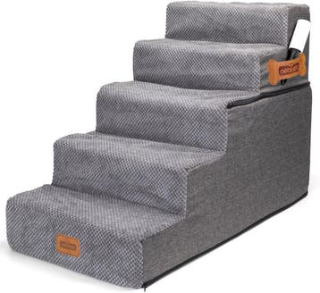 Hondentrapje voor honden - 40x76x57 cm - Grijs - Nobleza, Dieren en Toebehoren, Verzenden, Nieuw