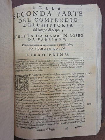Pandolfo Collenuccio; Mambrino Roseo; Tomaso Costo -
