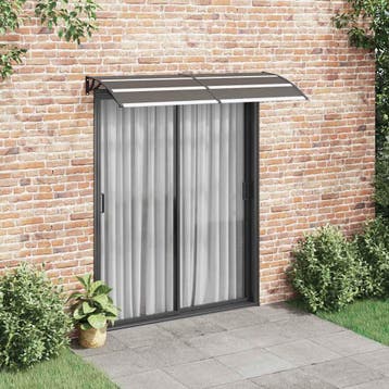 vidaXL Deurluifel 200x75 cm PC zwart, Tuin en Terras, Zonneschermen, Verzenden, Nieuw