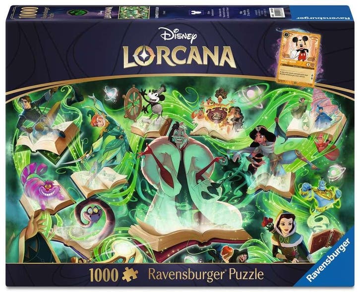 Disney Lorcana: Glimmers of the Realm Emerald Puzzel (1000 s, Hobby & Loisirs créatifs, Jeux de cartes à collectionner | Autre