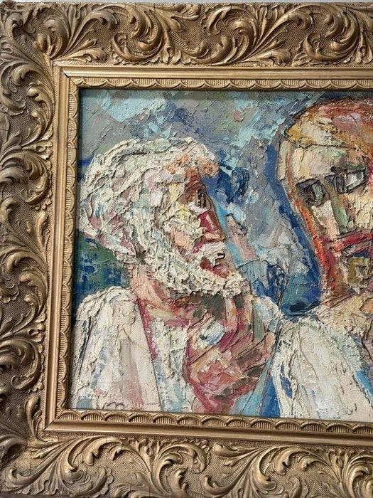 Italiaanse school (XX) - Scena biblica, Antiek en Kunst, Kunst | Schilderijen | Klassiek