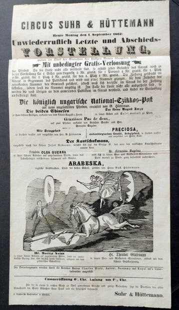 Unwiederruflich Letzte und Abschieds-Vorstellung - 1862