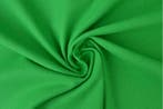 10 meter molton stof - Groen, Verzenden, 120 cm of meer, Katoen, Groen