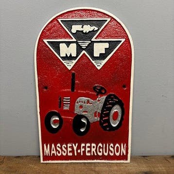 Reclamebord - Massey Ferguson - Gietijzer