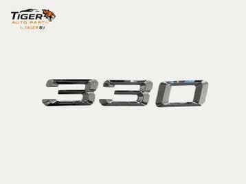 BMW 330 Embleem Kofferklep Chroom Nieuw