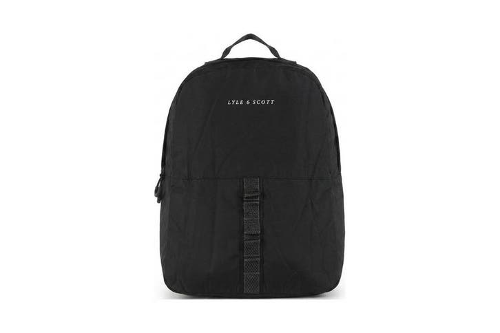 Lyle & scott Rugzak Zwart, Handtassen en Accessoires, Tassen | Rugtassen, 25 tot 40 cm, Zo goed als nieuw, 30 tot 45 cm, Verzenden