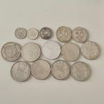 Zweden. Lot of 14 coins, various denominations 1943/1966, Gestempeld