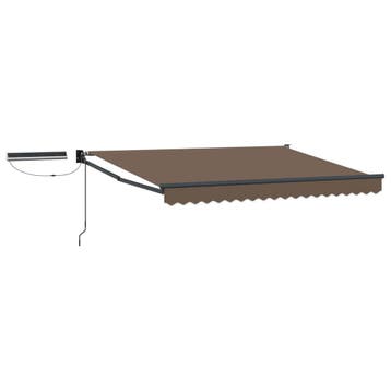 vidaXL Elektrisch Uitschuifbare Zonneluifel Taupe, Verzenden, Nieuw